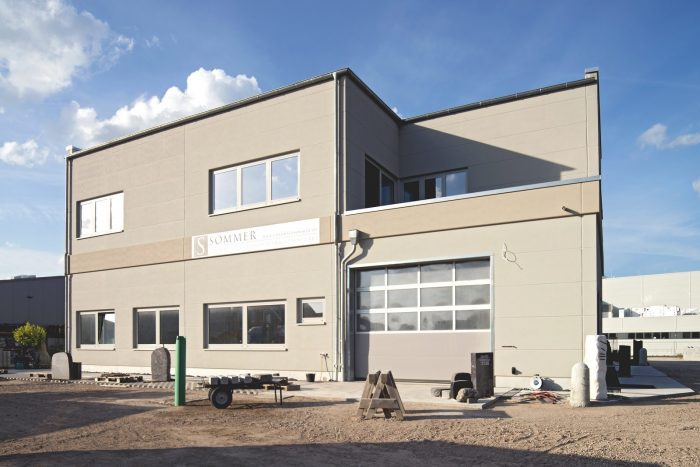 Außenansicht Sommer Gebäude